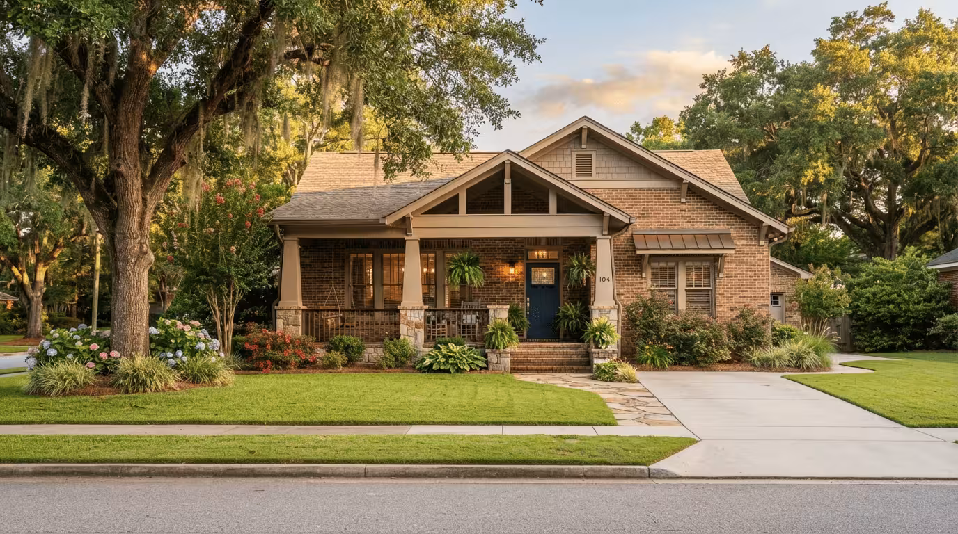 Single story residential house in Middle Georgia